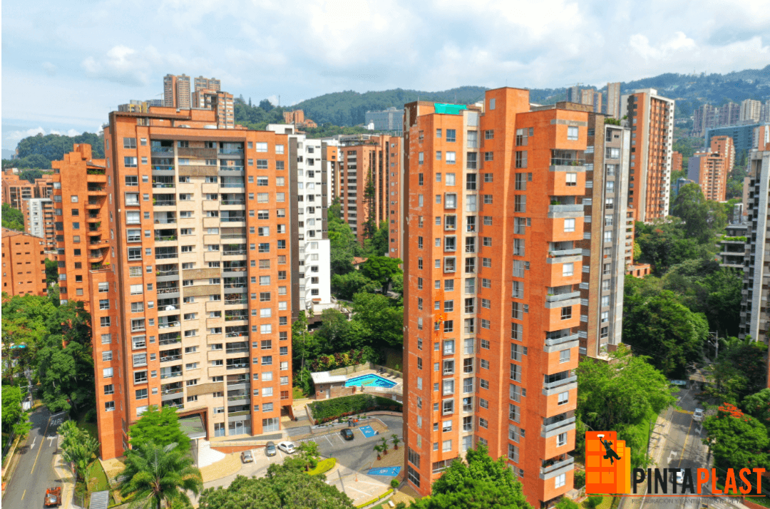 VISTA DE CONJUNTO RESIDENCIAL EBANO